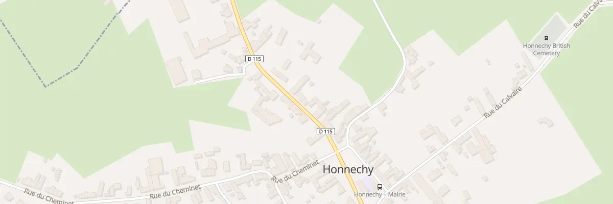 Plan du 8 Rue de Maurois à Honnechy