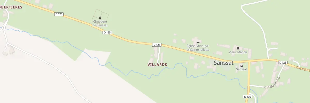 Plan du 5058 Au Villard à Sanssat