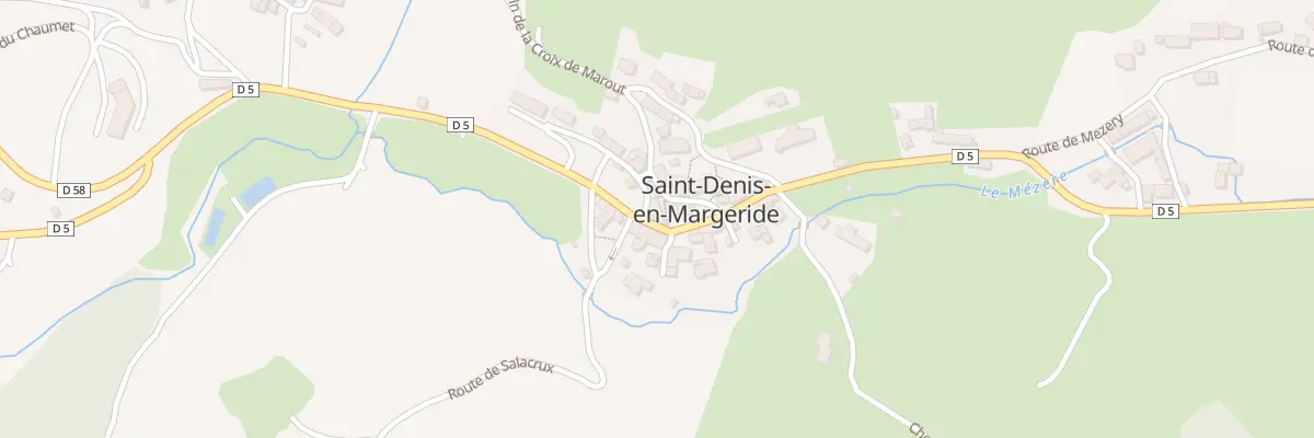 Plan du 5120 Saint Denis Village à Saint-Denis-en-Margeride