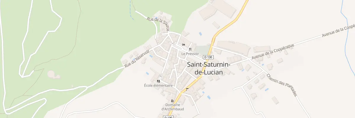 Plan du 10 Rue de l’Eglise à Saint-Saturnin-de-Lucian