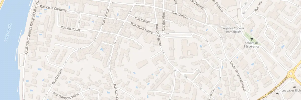 Plan du 14 Rue de l’Egalite à Agde