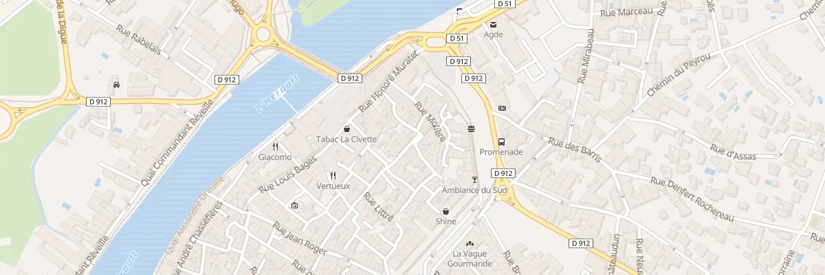 Plan du 4 Rue Terrisse à Agde