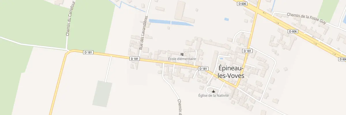 Plan du 16 Rue des Ecoles à Épineau-les-Voves