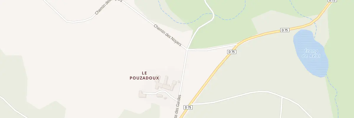 Plan du 5243 Le Pouzadoux à Saint-Genès-la-Tourette