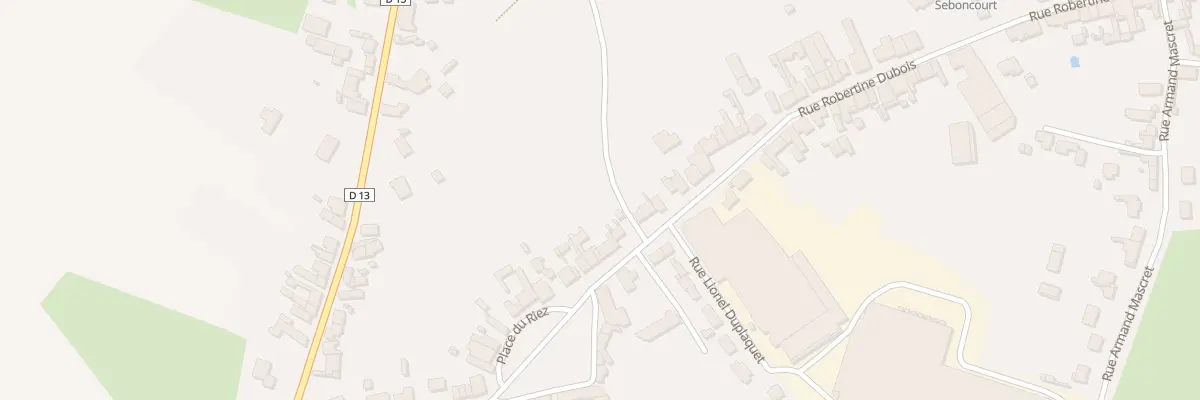 Plan du 60 Rue Robertine Dubois à Seboncourt