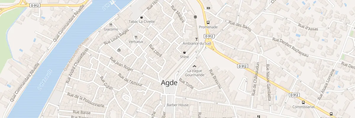Plan du 12 Rue du Quatre Septembre à Agde