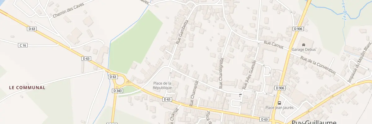 Plan du 28 Rue de la République à Puy-Guillaume