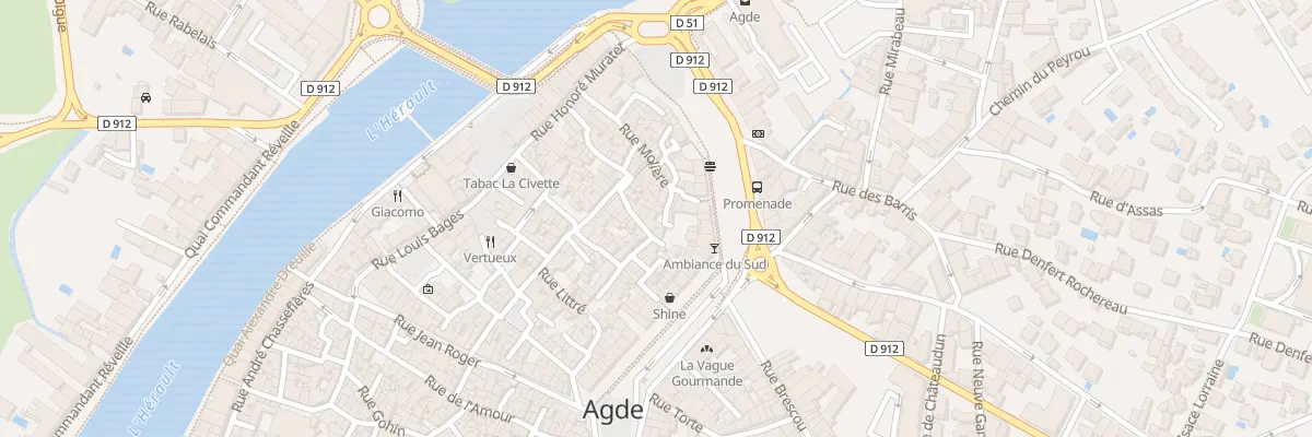 Plan du 13 Rue de la Glaciere à Agde