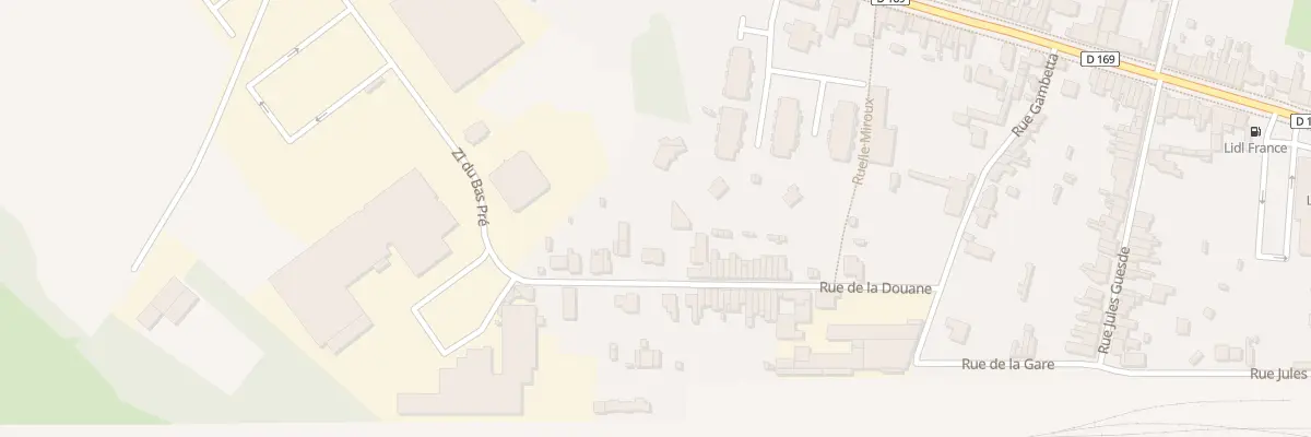 Plan du 26T Rue de la Douane à Raismes