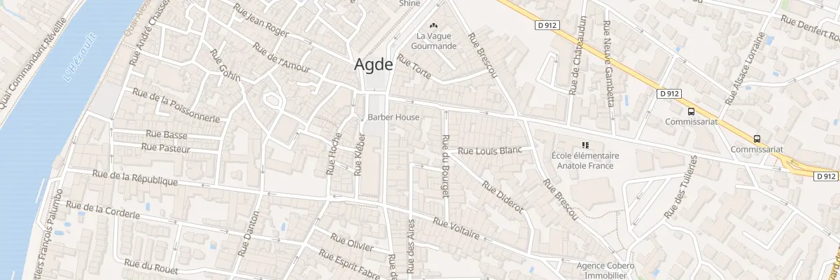 Plan du 10 Rue du Bourget à Agde