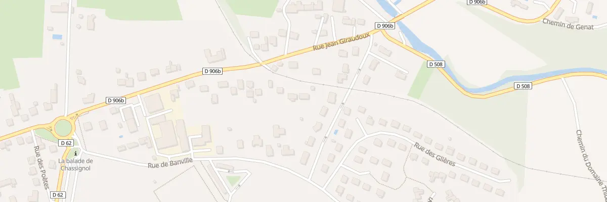 Plan du 82 Rue Jean Giraudoux à Cusset