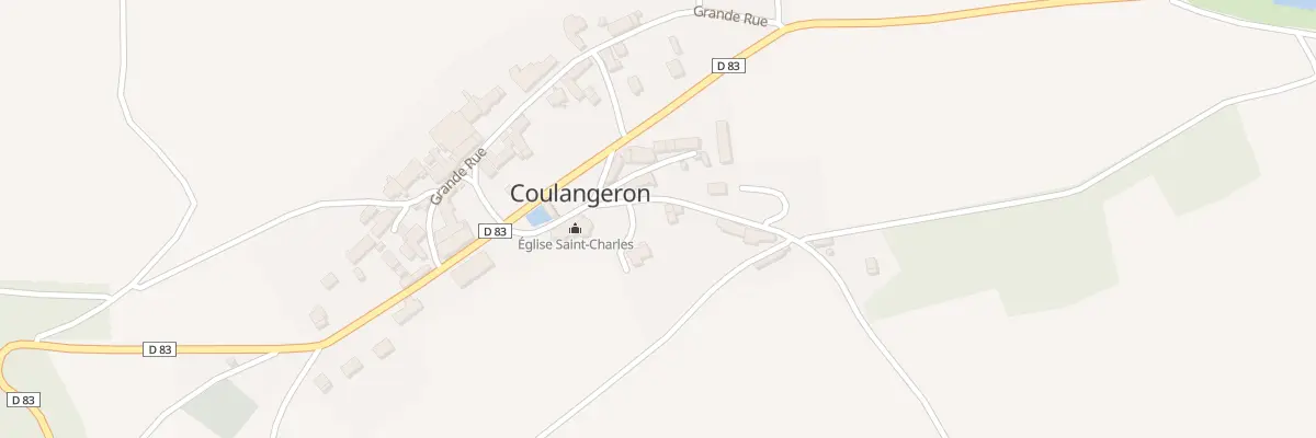 Plan du 1 Rue de la Chaumotte à Coulangeron