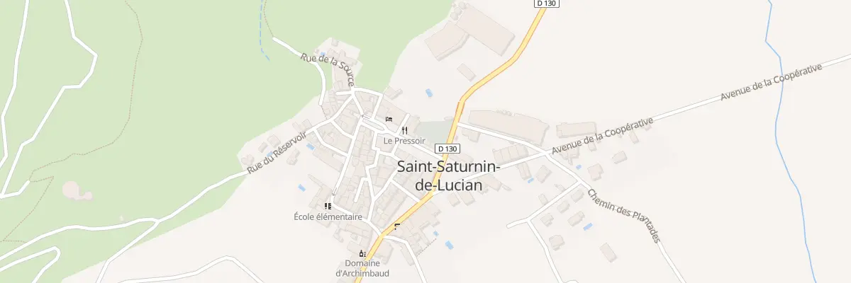 Plan du 13 Pl de la Fontaine à Saint-Saturnin-de-Lucian