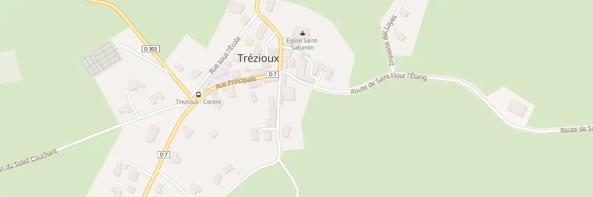 Plan du 5024B Bourg de Trezioux à Trézioux