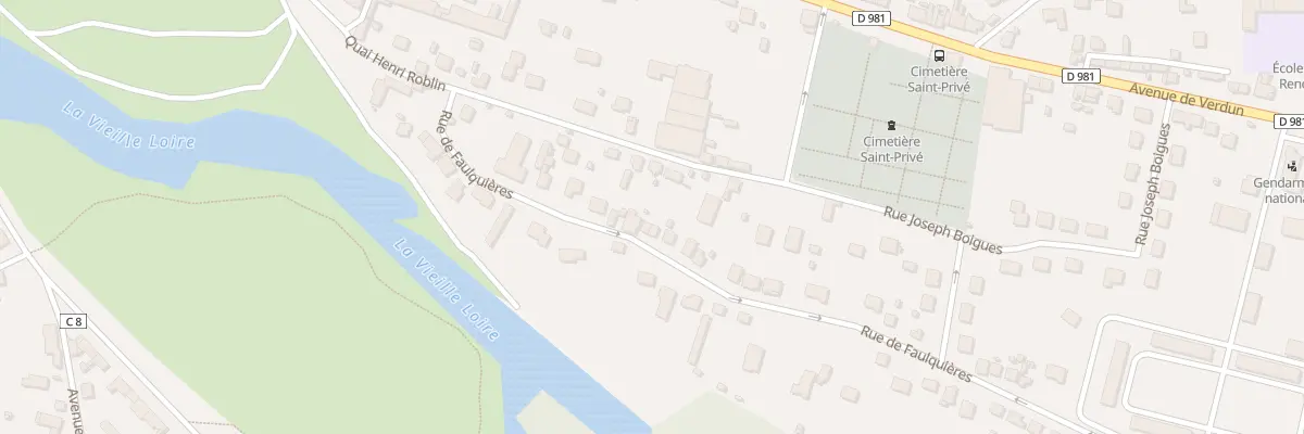 Plan du 20 Rue de Faulquières à Decize