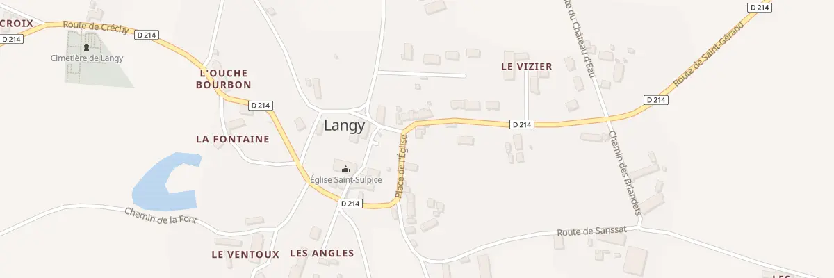 Plan du 2 Rte de Saint Gérand à Langy