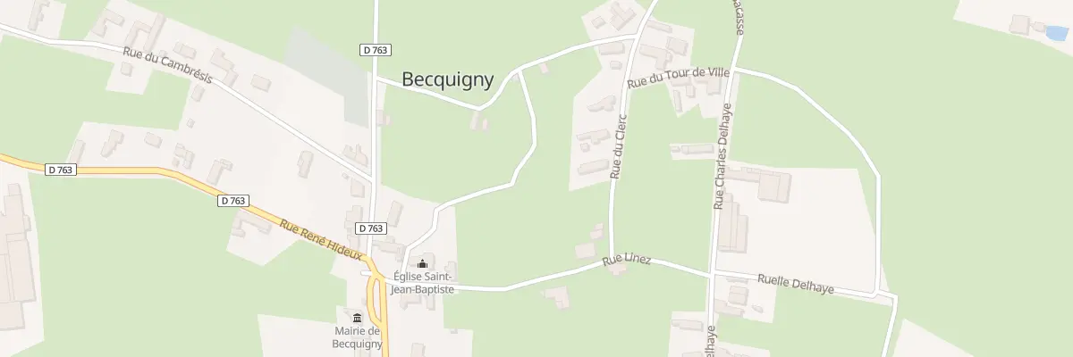 Plan du 75 Rue du Clerc à Becquigny