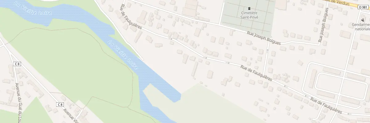 Plan du 21 Rue de Faulquières à Decize