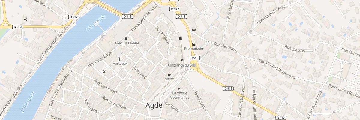 Plan du 7 Rue du Quatre Septembre à Agde