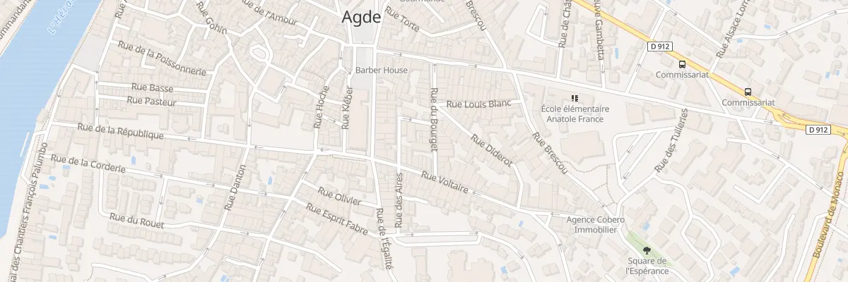 Plan du 20 Rue du Bourget à Agde