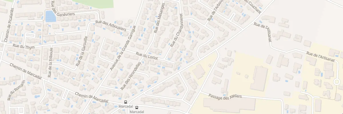 Plan du 2 Rue du Chardonneret à Florensac