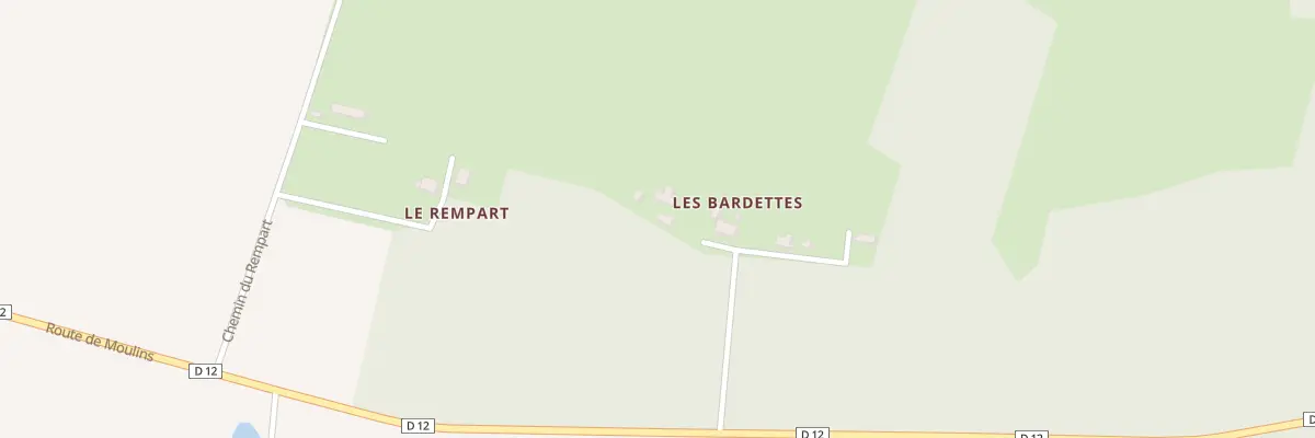 Plan du 5133 Les Bardettes à Montbeugny