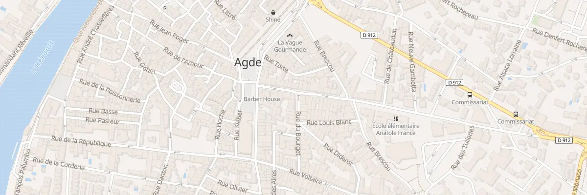Plan du 2B Rue du Bourget à Agde