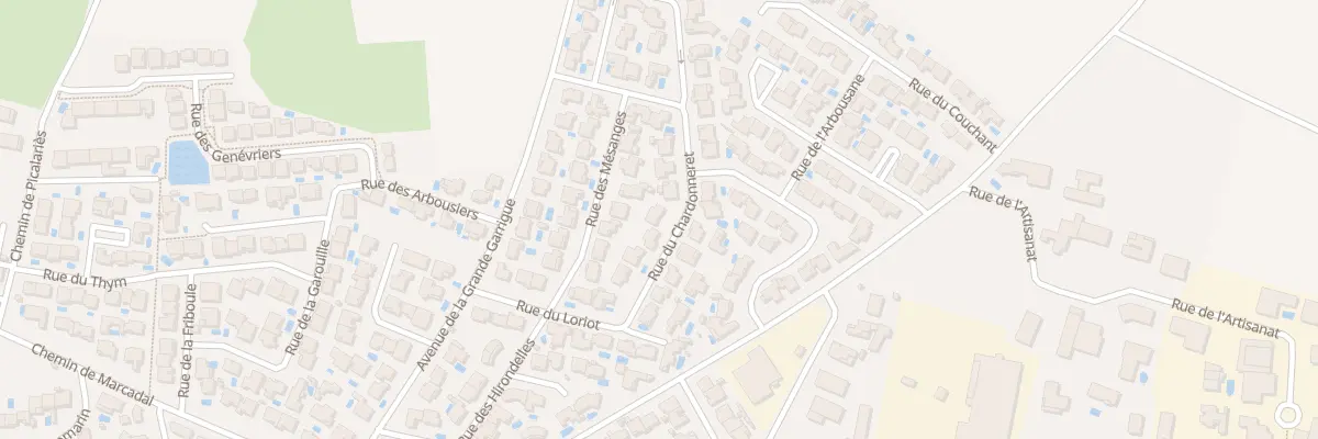 Plan du 7 Rue du Chardonneret à Florensac