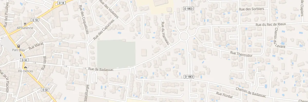 Plan du 33 Rue de Badassac à Florensac