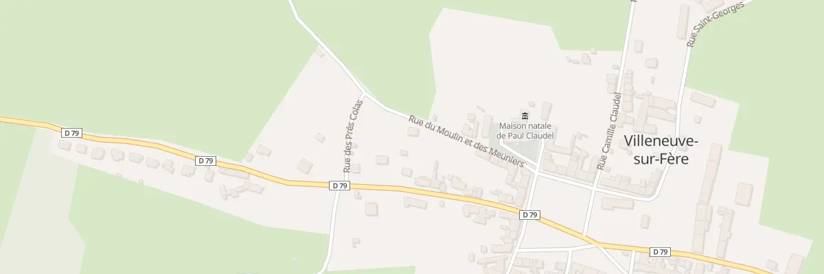 Plan du 15 Rue du Moulin et des Meuniers à Villeneuve-sur-Fère