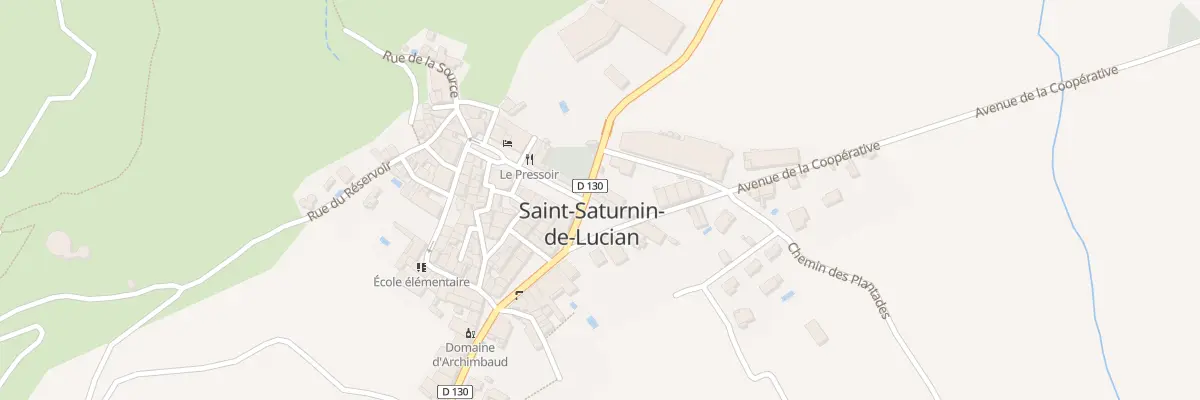 Plan du 5 Pl du Monument à Saint-Saturnin-de-Lucian