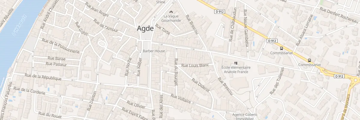 Plan du 5 Rue du Bourget à Agde