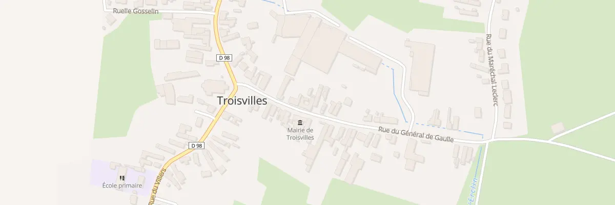 Plan du 5 Rue du Général de Gaulle à Troisvilles
