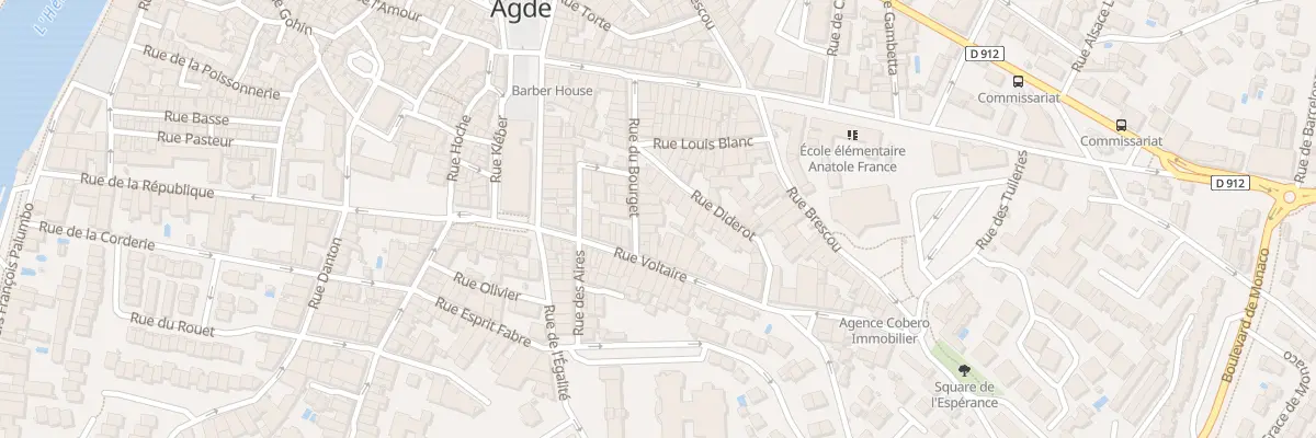Plan du 17 Rue du Bourget à Agde