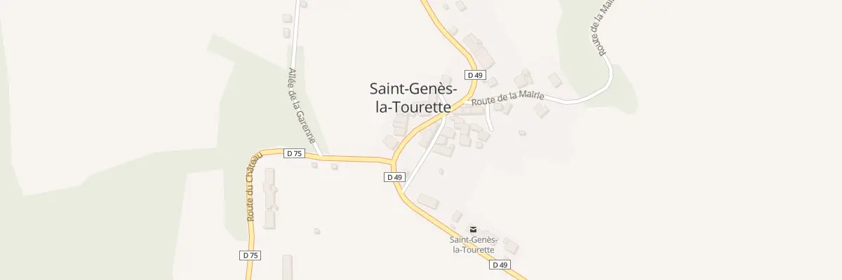 Plan du 5016 Saint Genes à Saint-Genès-la-Tourette