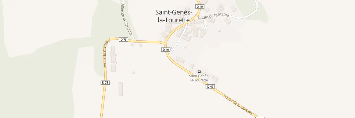 Plan du 5015 Saint Genes à Saint-Genès-la-Tourette