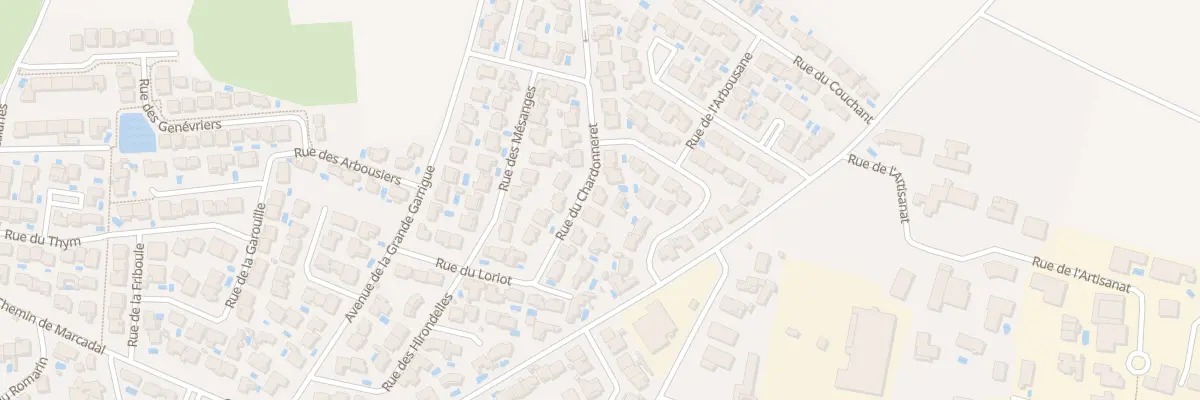Plan du 12 Rue du Chardonneret à Florensac