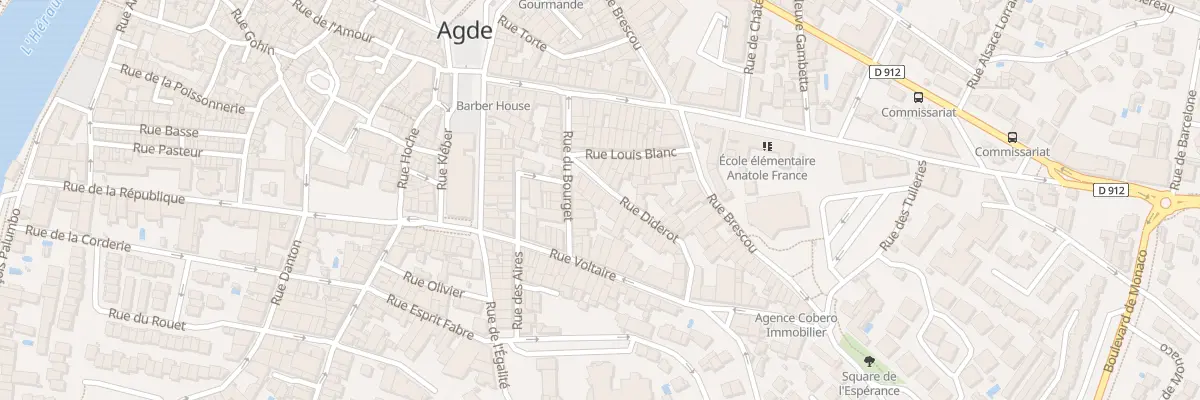 Plan du 6 Rue Diderot à Agde