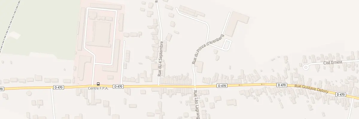 Plan du 494 Rue Gustave Delory à La Sentinelle