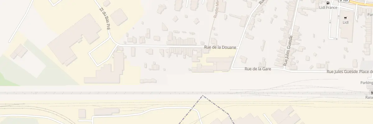 Plan du 11 Rue de la Douane à Raismes
