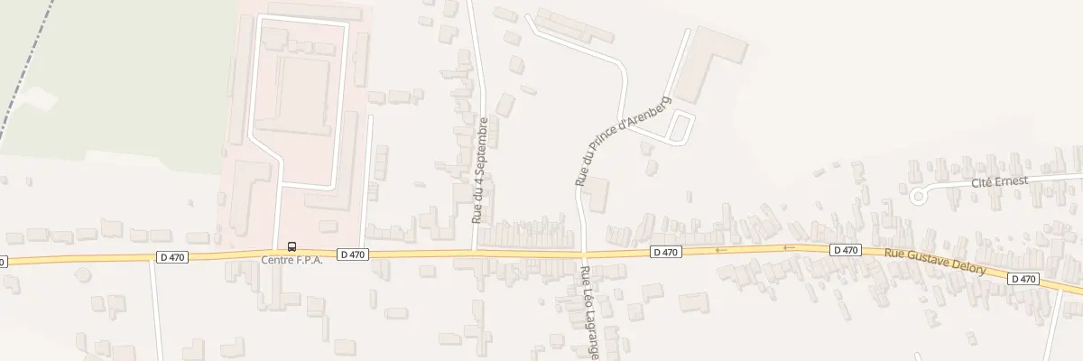 Plan du 490 Rue Gustave Delory à La Sentinelle