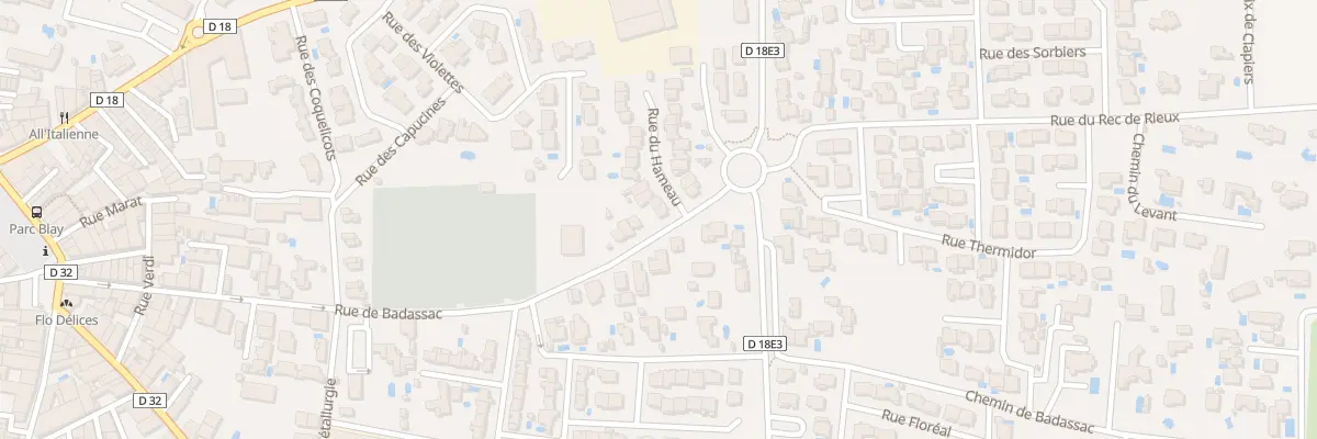 Plan du 1 Rue du Hameau à Florensac