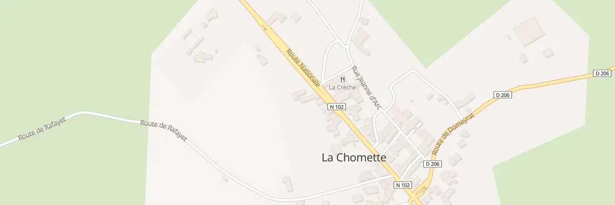 Plan du 5048 Le Bourg à La Chomette