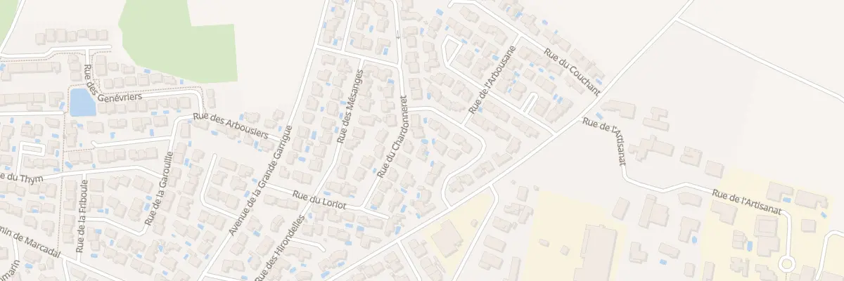 Plan du 16 Rue du Chardonneret à Florensac