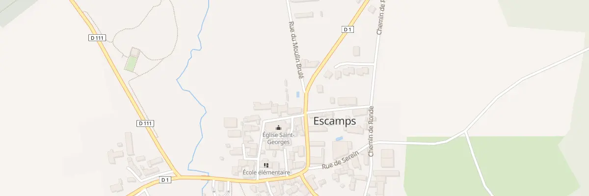 Plan du 1 Rue des Ecoles à Escamps
