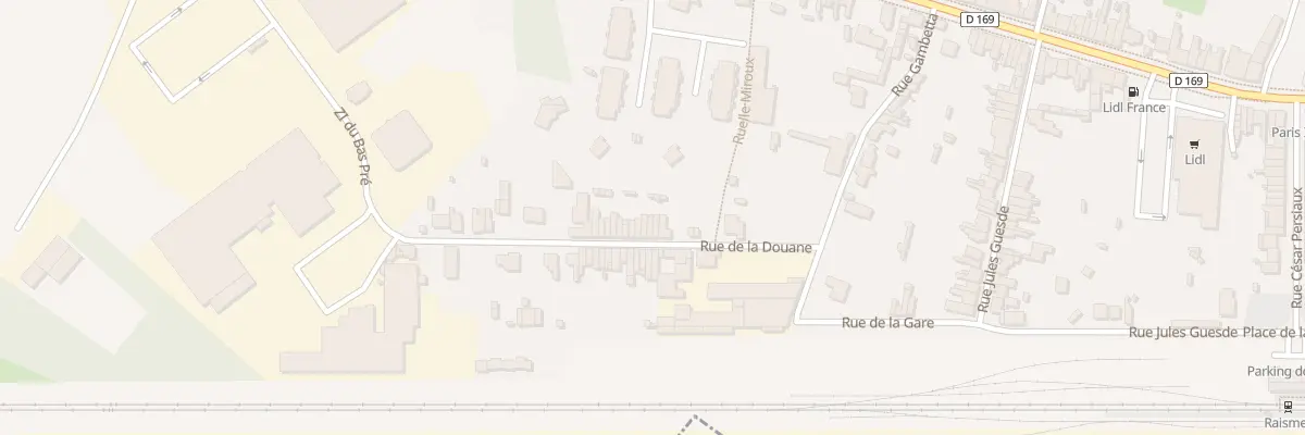 Plan du 110 Rue de la Douane à Raismes