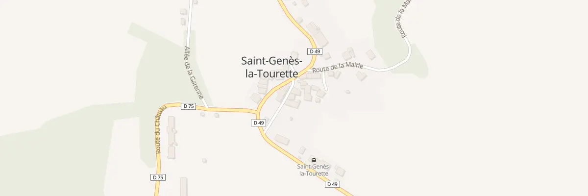 Plan du 5020 Saint Genes à Saint-Genès-la-Tourette