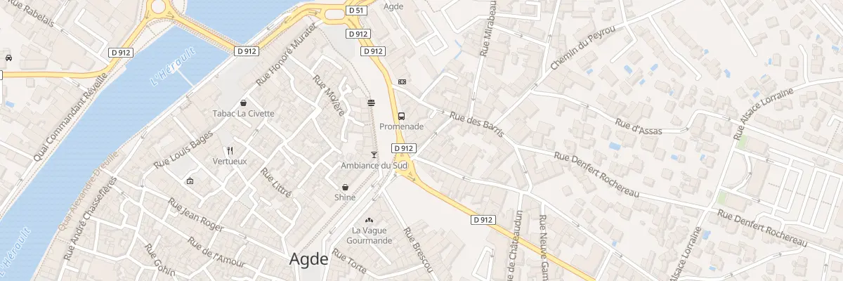 Plan du 5 Rue Bartelemy Rigal à Agde