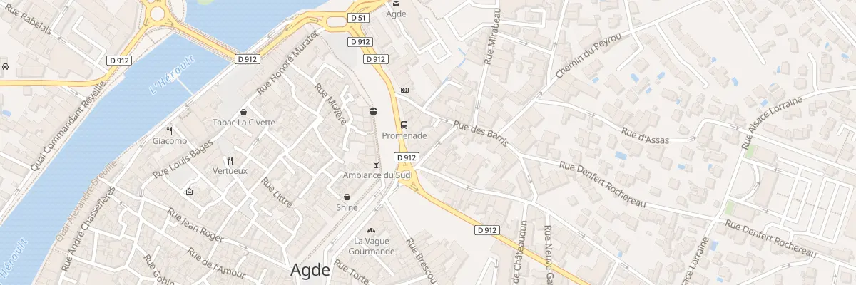 Plan du 5B Rue Bartelemy Rigal à Agde