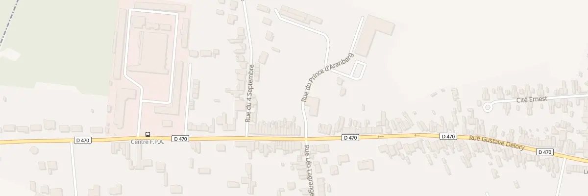 Plan du 472 Rue Gustave Delory à La Sentinelle
